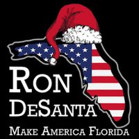 Make America Florida Ron DeSanta DeSantis Election Christmas 16 in Basic Backpack