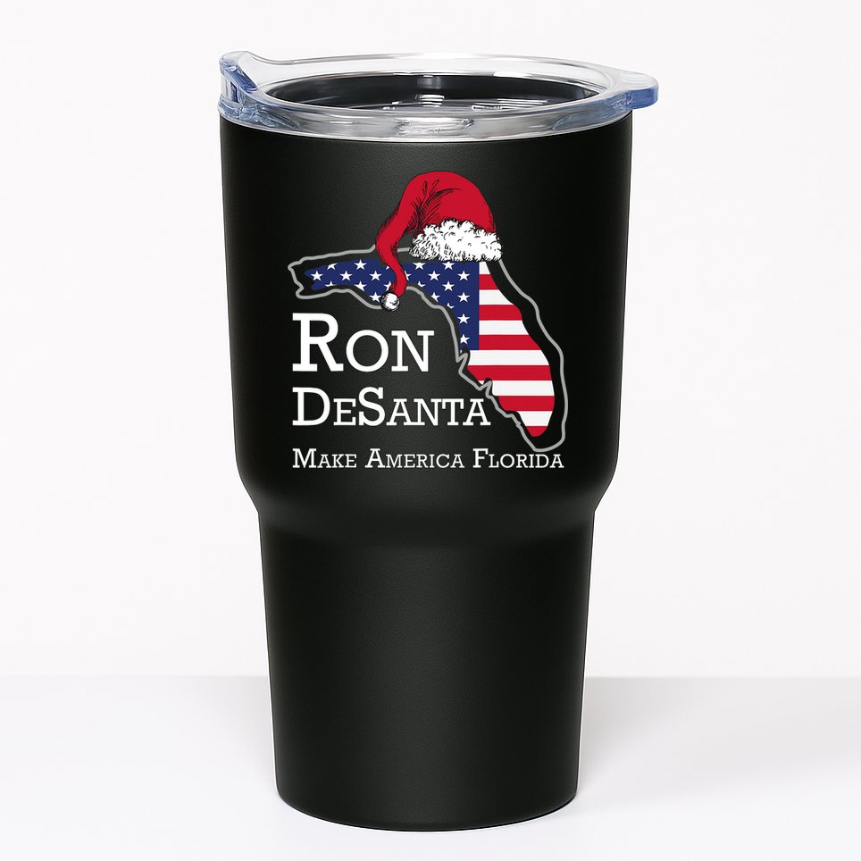 Make America Florida Ron DeSanta DeSantis Election Christmas Tumbler