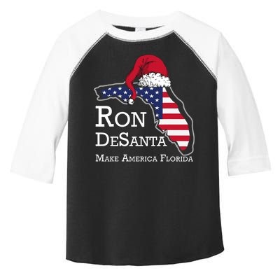 Make America Florida Ron DeSanta DeSantis Election Christmas Toddler Fine Jersey T-Shirt