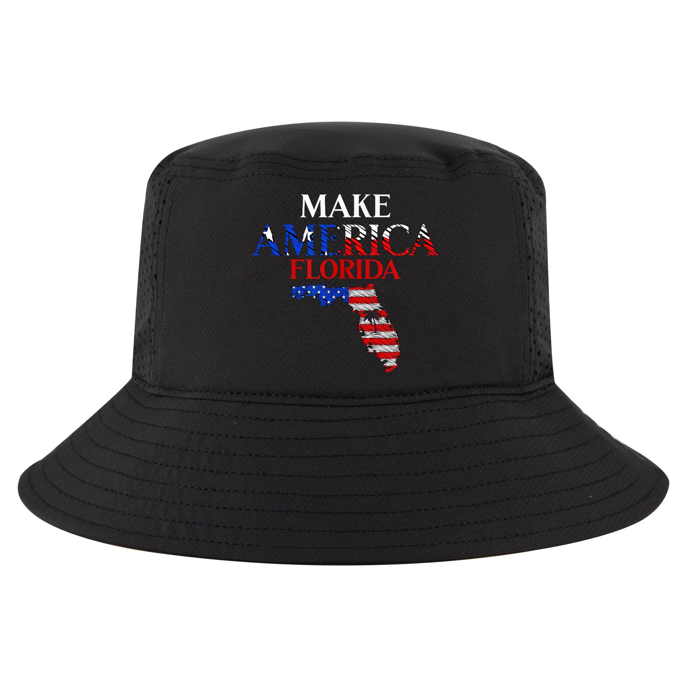 Make America Florida Funny Patriotic Freedom USA Cool Comfort Performance Bucket Hat