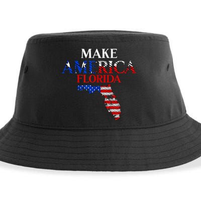 Make America Florida Funny Patriotic Freedom USA Sustainable Bucket Hat
