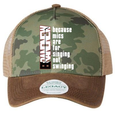 Mics Are For Singing Not Swinging Legacy Tie Dye Trucker Hat
