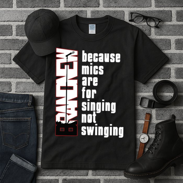 Mics Are For Singing Not Swinging Tall T-Shirt