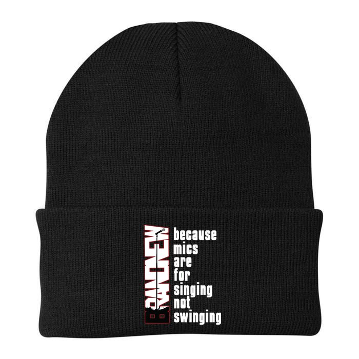 Mics Are For Singing Not Swinging Beanie