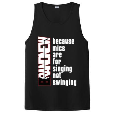 Mics Are For Singing Not Swinging PosiCharge Competitor Tank