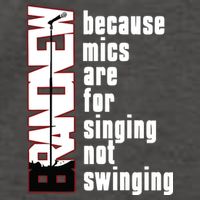 Mics Are For Singing Not Swinging Vector Backpack