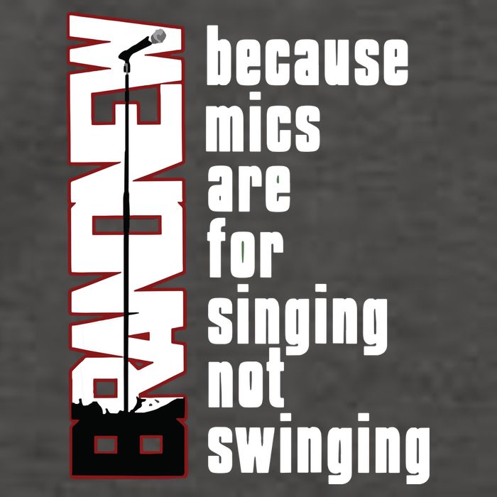 Mics Are For Singing Not Swinging Vector Backpack