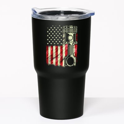 Mechanic American Flag Piston Muscle Car Patriotic Vintage Tumbler