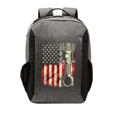 Mechanic American Flag Piston Muscle Car Patriotic Vintage Vector Backpack