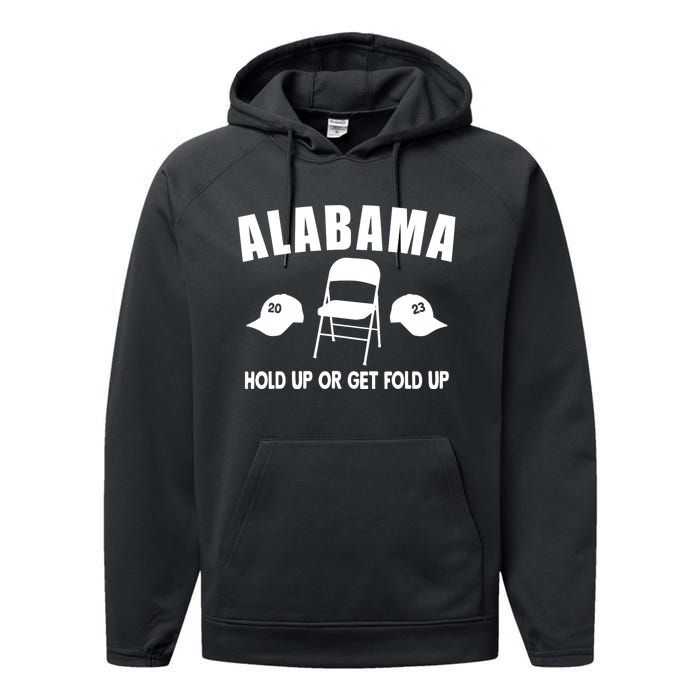 Montgomery Alabama Fight Riverboat Brawl Folding Chair Performance Fleece Hoodie