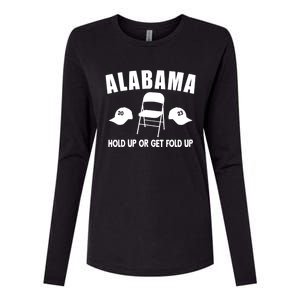 Montgomery Alabama Fight Riverboat Brawl Folding Chair Womens Cotton Relaxed Long Sleeve T-Shirt