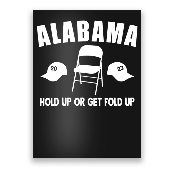 Montgomery Alabama Fight Riverboat Brawl Folding Chair Poster