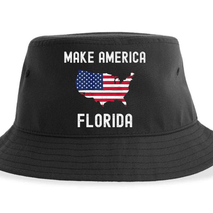 Make America Florida Vote Desantis 2024 Republican Political Sustainable Bucket Hat