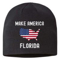 Make America Florida Vote Desantis 2024 Republican Political Sustainable Beanie