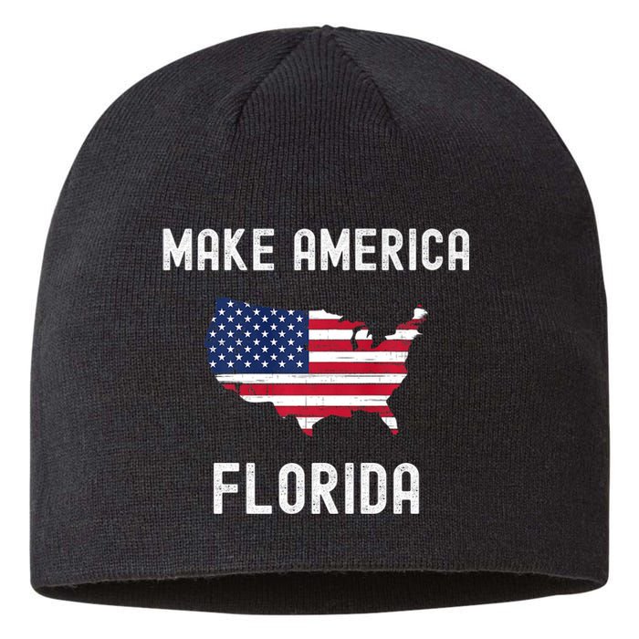 Make America Florida Vote Desantis 2024 Republican Political Sustainable Beanie