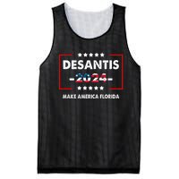 Make America Florida, DeSantis 2024 Election America Flag Mesh Reversible Basketball Jersey Tank