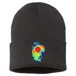 Meteorologist Art For Women Weather Radar Meteorology Sustainable Knit Beanie