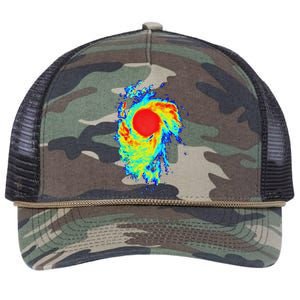 Meteorologist Art For Women Weather Radar Meteorology Retro Rope Trucker Hat Cap