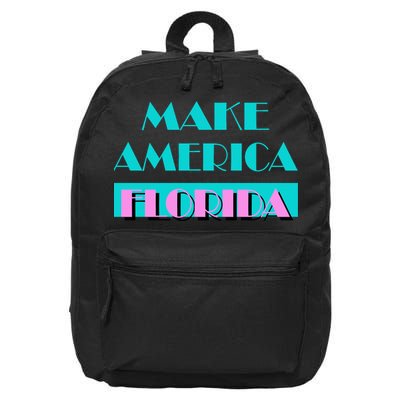 Ron Desantis 2024 Make America Florida 16 in Basic Backpack