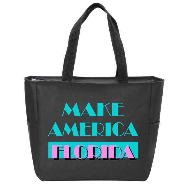 Ron Desantis 2024 Make America Florida Zip Tote Bag