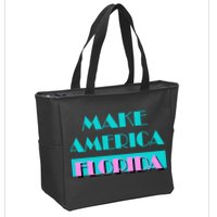 Ron Desantis 2024 Make America Florida Zip Tote Bag
