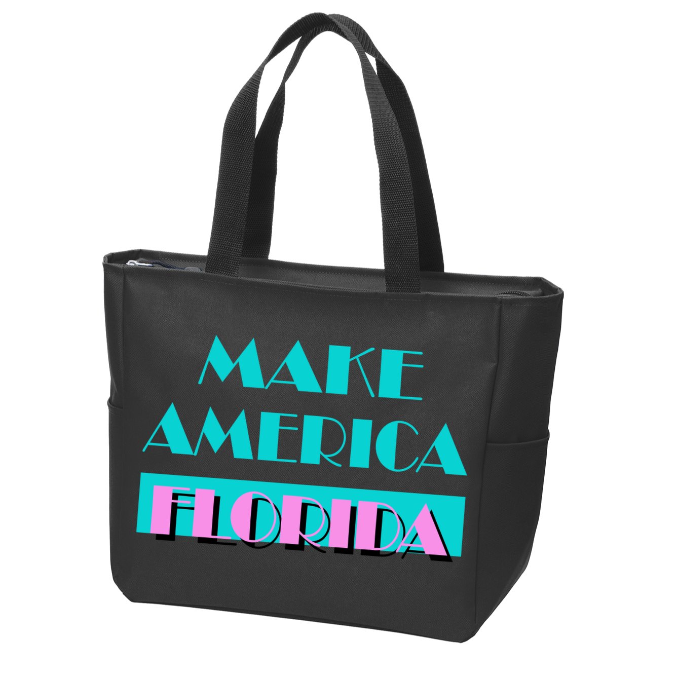 Ron Desantis 2024 Make America Florida Zip Tote Bag
