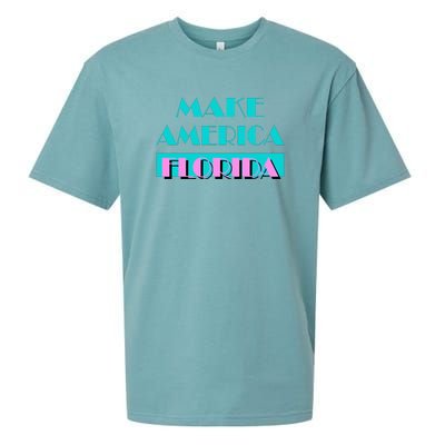 Ron Desantis 2024 Make America Florida Sueded Cloud Jersey T-Shirt