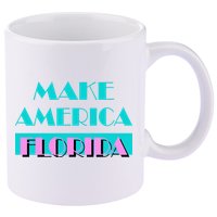 Ron Desantis 2024 Make America Florida 11oz C Handle Ceramic Mug