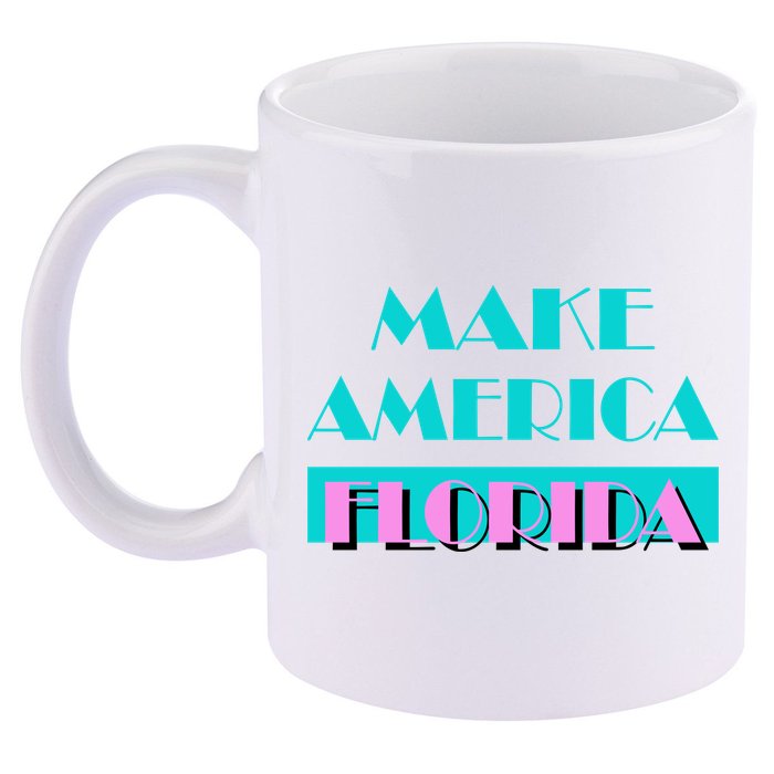 Ron Desantis 2024 Make America Florida 11oz C Handle Ceramic Mug
