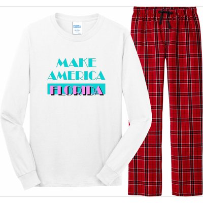 Ron Desantis 2024 Make America Florida Long Sleeve Pajama Set