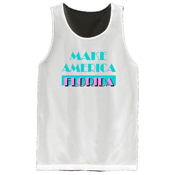 Ron Desantis 2024 Make America Florida Mesh Reversible Basketball Jersey Tank