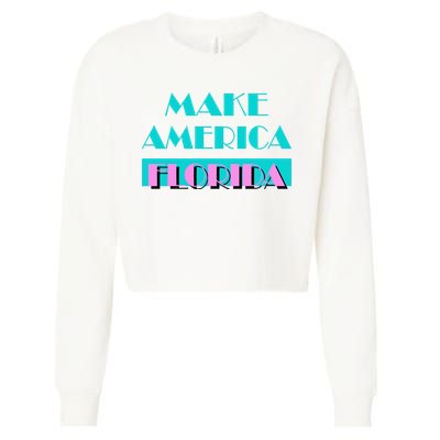Ron Desantis 2024 Make America Florida Cropped Pullover Crew