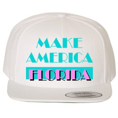 Ron Desantis 2024 Make America Florida Wool Snapback Cap