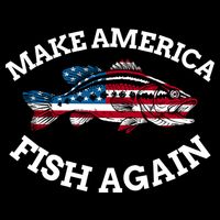 Make America Fish Again Fisherman USA City Backpack