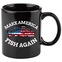 Make America Fish Again Fisherman USA 11oz C Handle Ceramic Mug