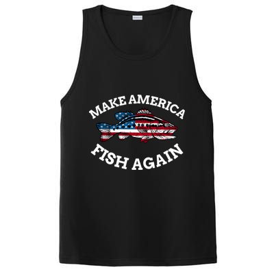 Make America Fish Again Fisherman USA PosiCharge Competitor Tank