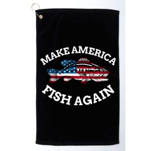 Make America Fish Again Fisherman USA Platinum Collection Golf Towel