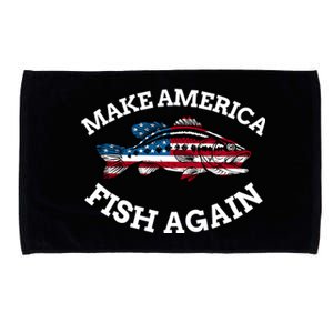 Make America Fish Again Fisherman USA Microfiber Hand Towel