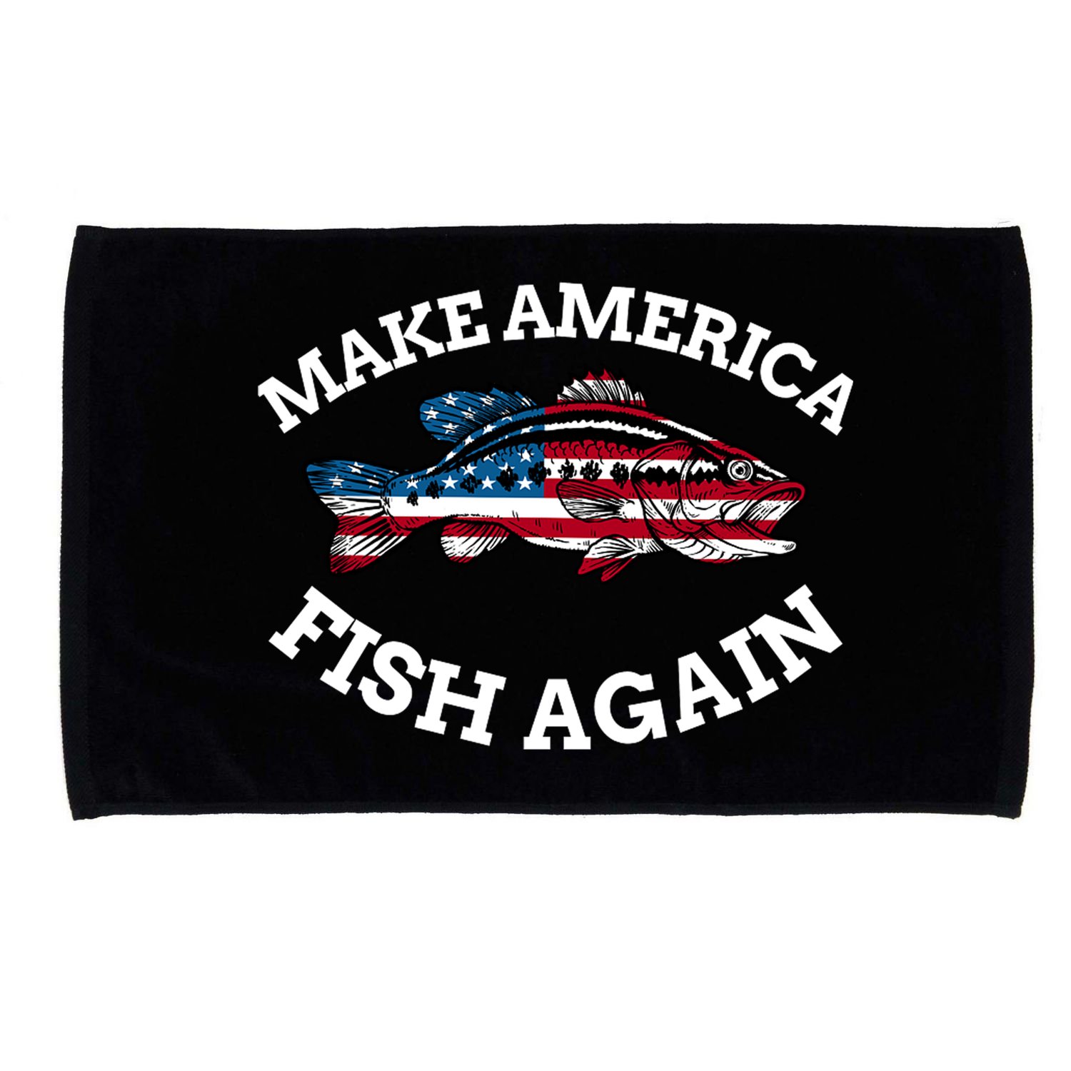 Make America Fish Again Fisherman USA Microfiber Hand Towel