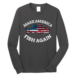 Make America Fish Again Fisherman USA Long Sleeve Shirt