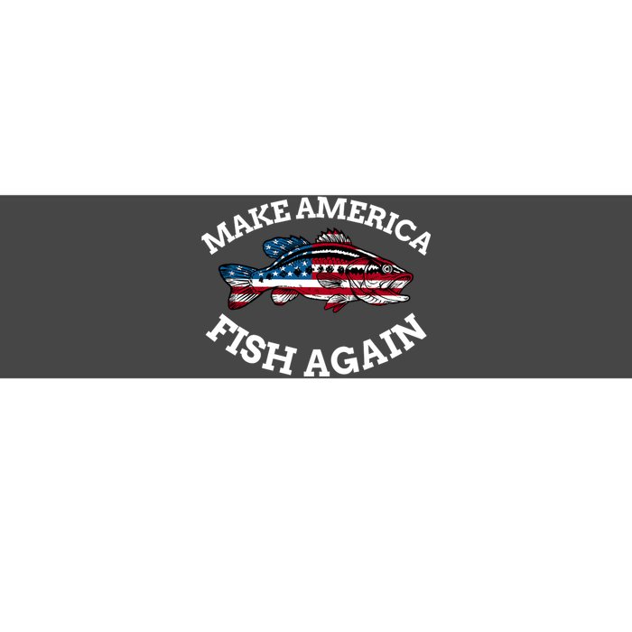 Make America Fish Again Fisherman USA Bumper Sticker