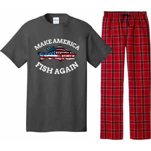 Make America Fish Again Fisherman USA Pajama Set