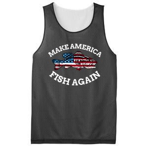 Make America Fish Again Fisherman USA Mesh Reversible Basketball Jersey Tank