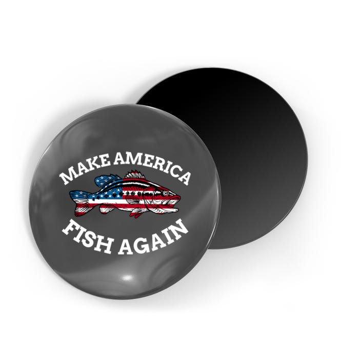 Make America Fish Again Fisherman USA Magnet