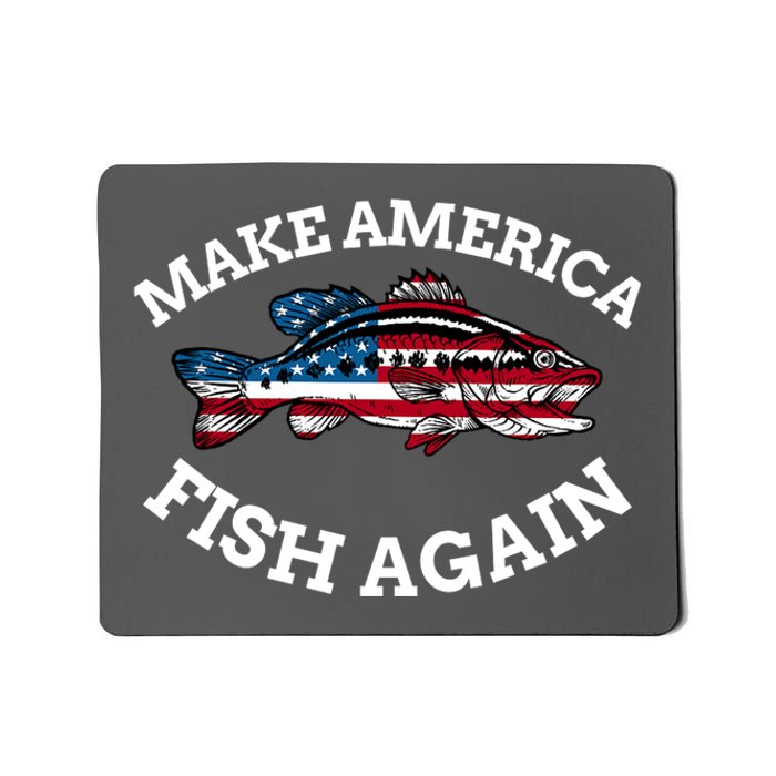 Make America Fish Again Fisherman USA Mousepad