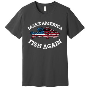 Make America Fish Again Fisherman USA Premium T-Shirt