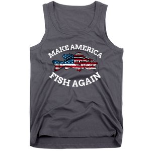 Make America Fish Again Fisherman USA Tank Top