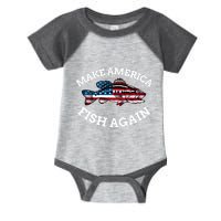 Make America Fish Again Fisherman USA Infant Baby Jersey Bodysuit