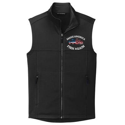 Make America Fish Again Fisherman USA Collective Smooth Fleece Vest