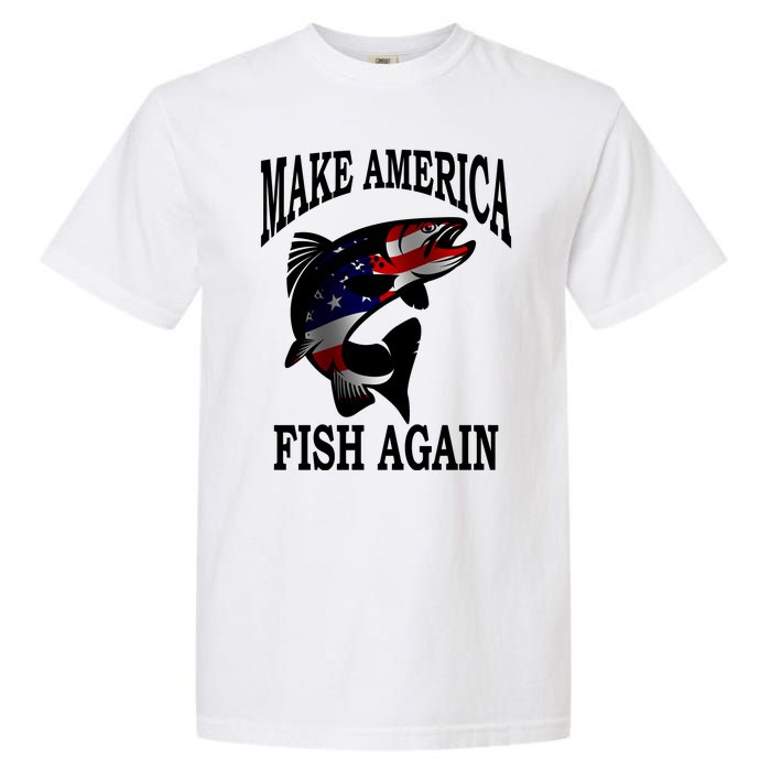 Make America Fish Again USA Fishing Gift Garment-Dyed Heavyweight T-Shirt